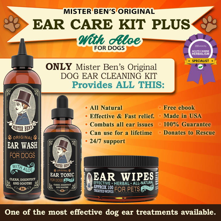 Original Dog Ear Cleaner Kit PLUS